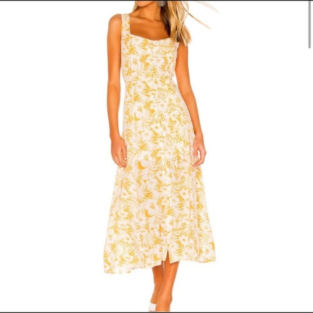 L*Space Boho Floral Button Down Maxi Dress Size L